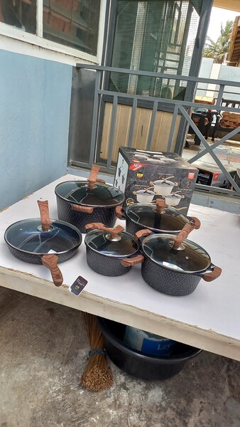 Granite Costed Cookware Non Stick [10 Pcs]