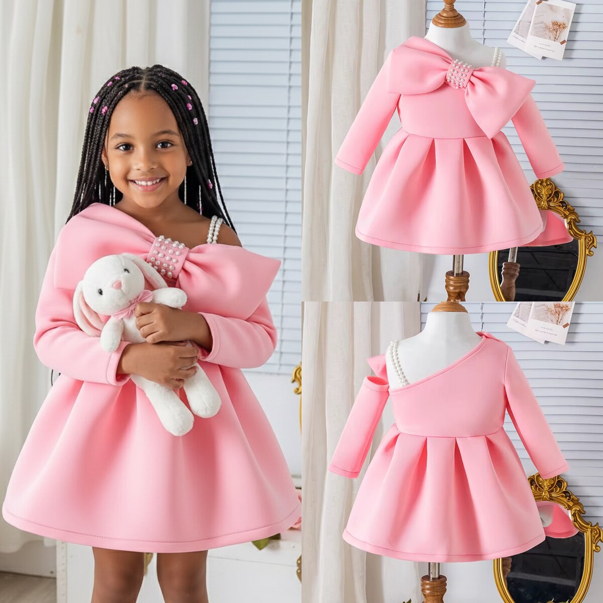 Robe Fille Rose