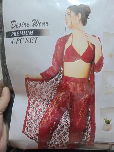 Nightwear color red black nevibelo maroon