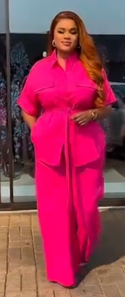 Women's Shirt and pants Set Pink