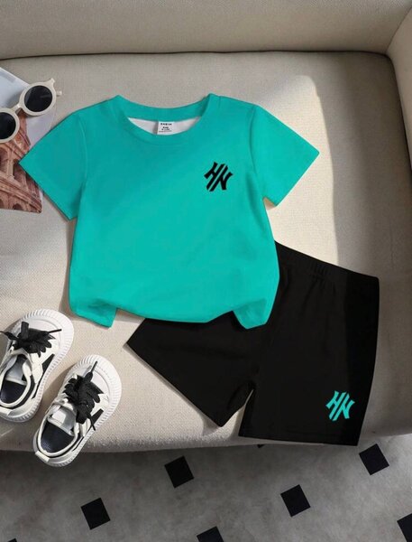 Ensemble enfant vert et noir