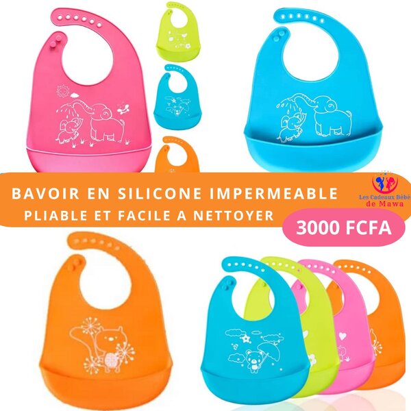 Bavoir Silicone Imperméable Bébé