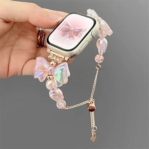 Montre connectée bracelet papillon