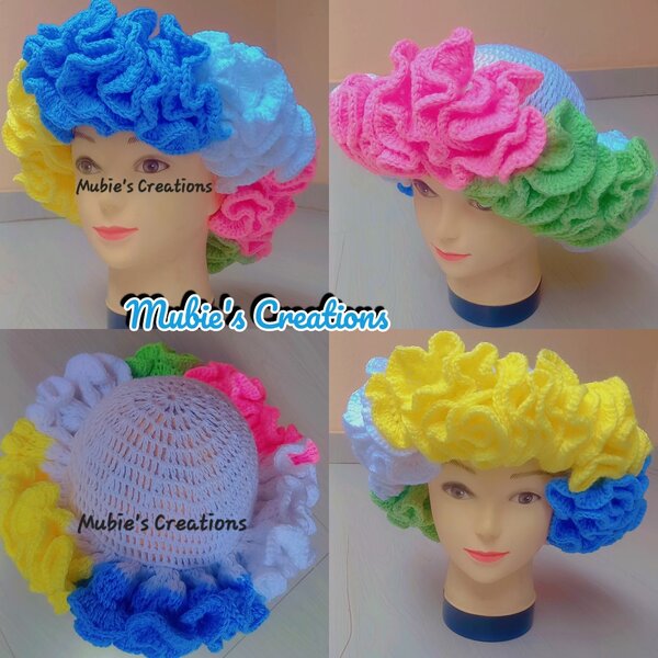 Ruffled hats