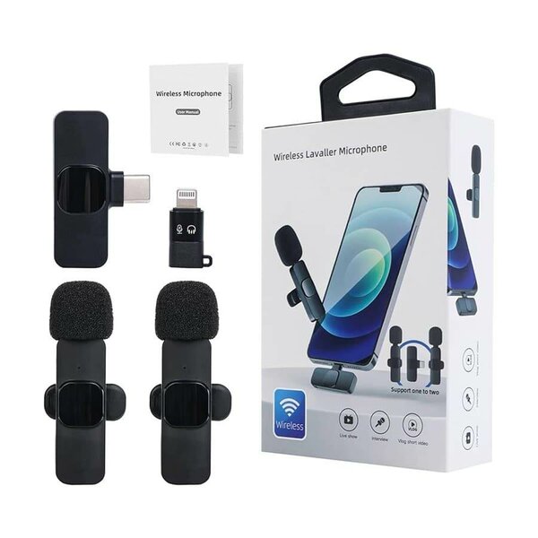 Microphone sans fil K9 pour Type C  et iPhone