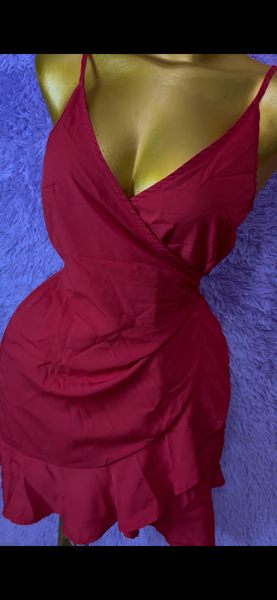 Robe rouge élégante soirée