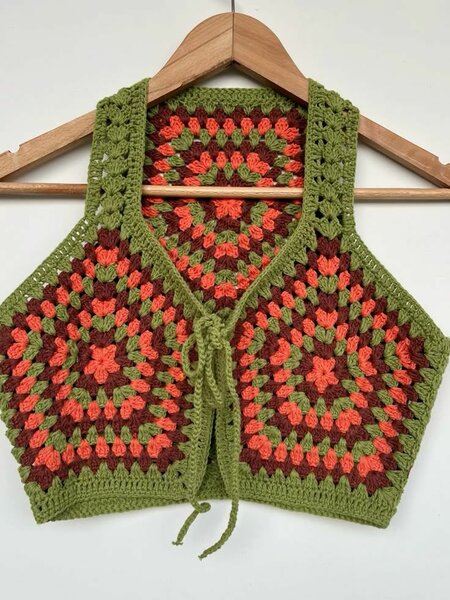 Chemisier bustier motif granny