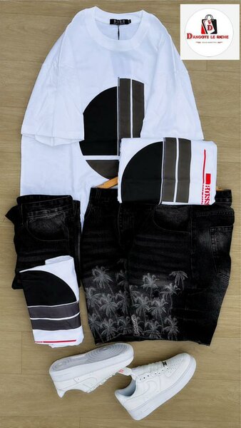 T-shirt et Shorts Graphiques pour Hommes