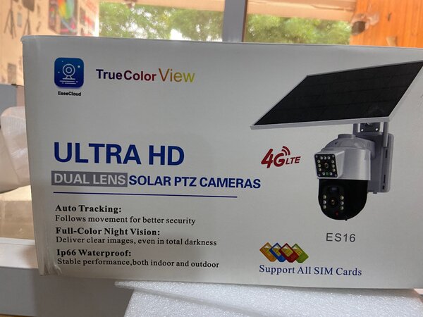 Double lens 4G SIM card outdoor camera