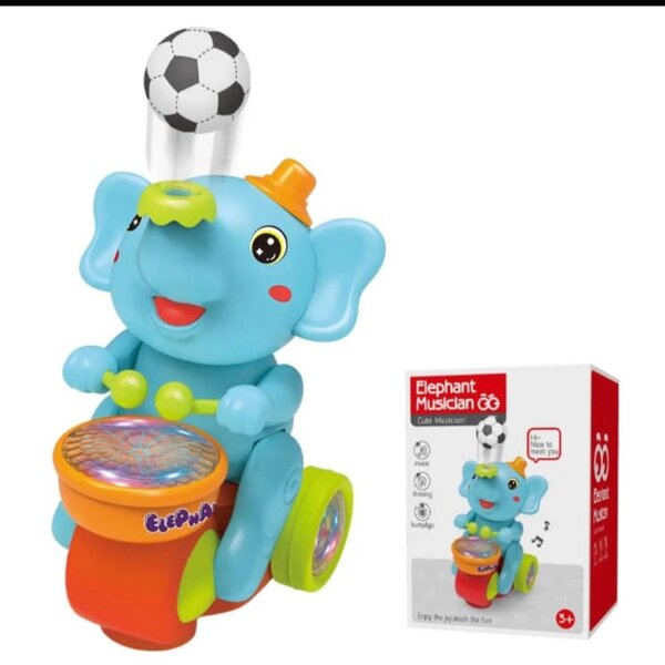 Éléphant Musicien Lumineux