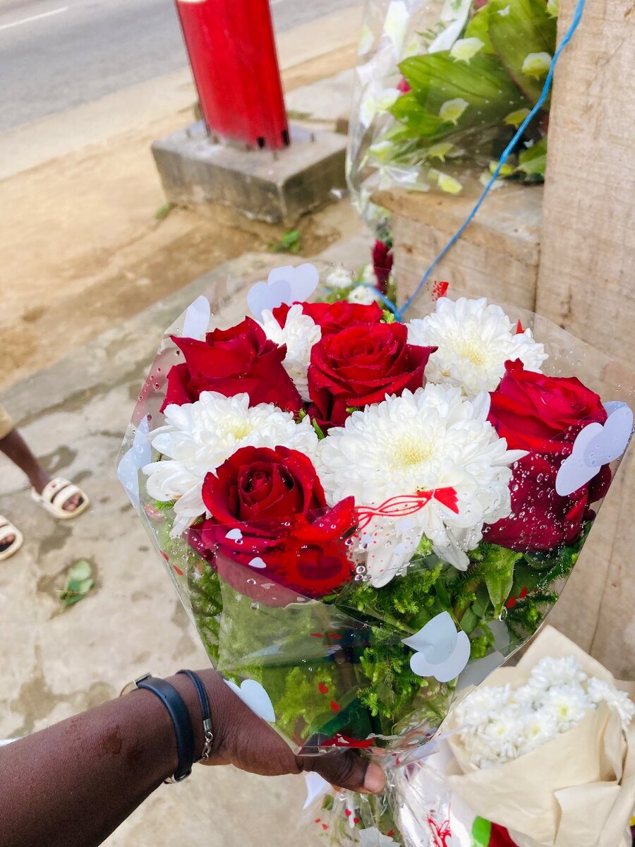 Bouquet de Roses et Chrysanthèmes