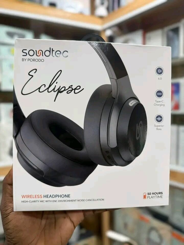 Soundtec by Porodo Écouteurs Bluetooth sans fil - Eclipse