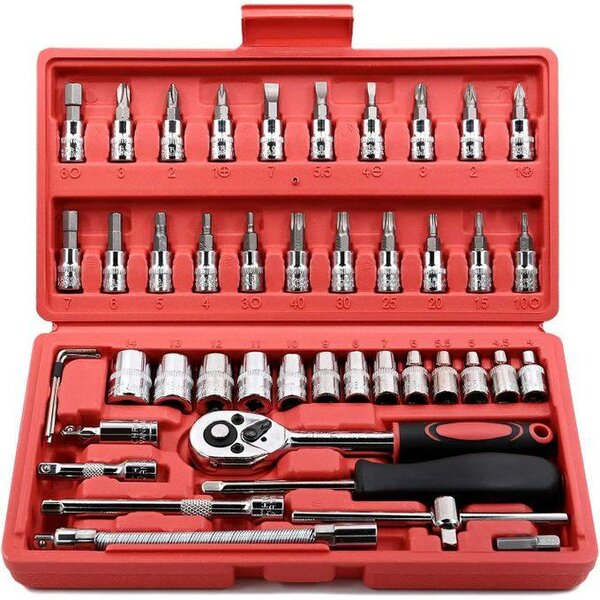 Coffret d'Outils Polyvalent 46 Pièces