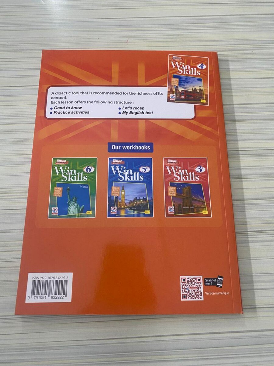 Cahier Win Skills 4e Anglais