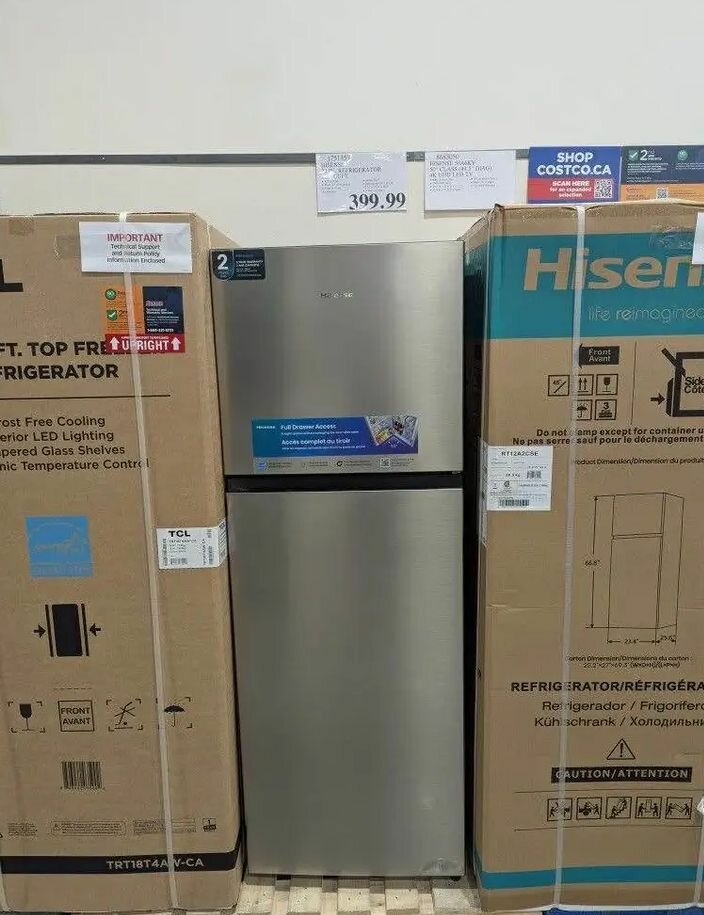 Réfrigérateur inox 2 portes - Hisense