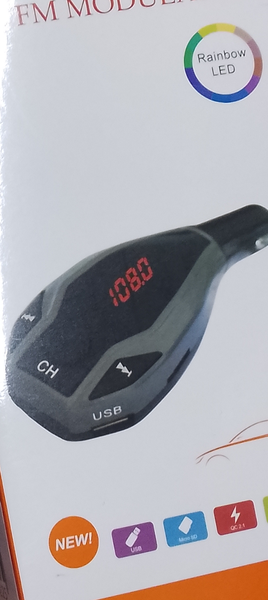 Modulateur FM Bluetooth avec Chargeur Voiture