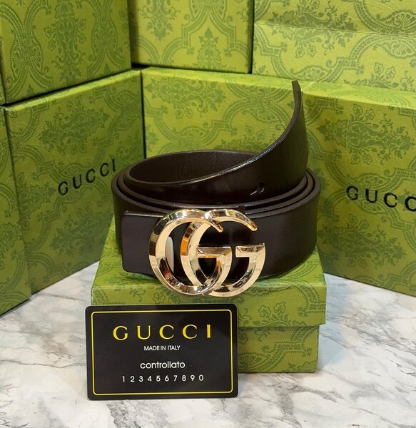 Ceinture en cuir GG homme