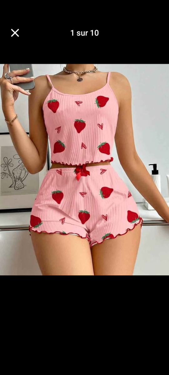 Pyjama Femme avec Bonnets
