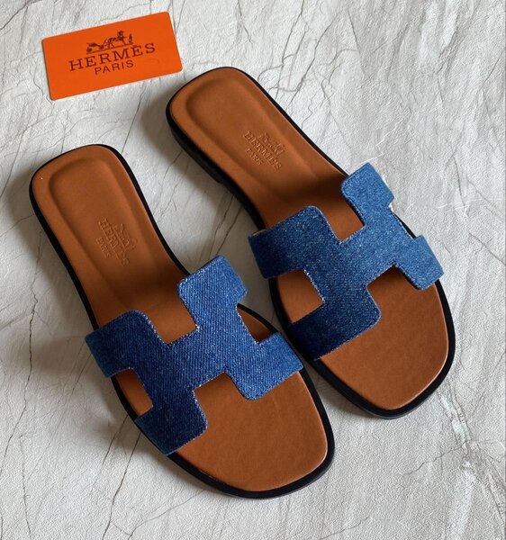 Sandales en jean Hermès