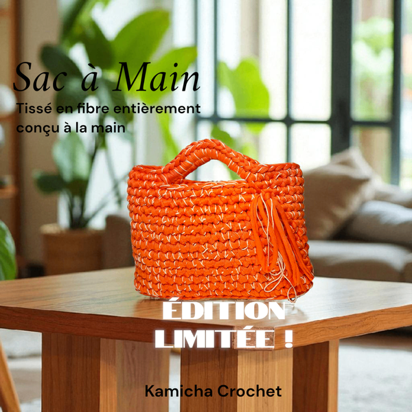 Sac à main en crochet vibrant