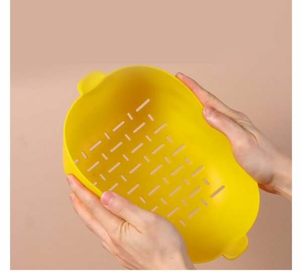 6 PCS 3 SIZES PLASTIC KITCHEN COLANDER BOWL SET