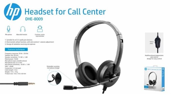 Casque HP pour centre d'appels