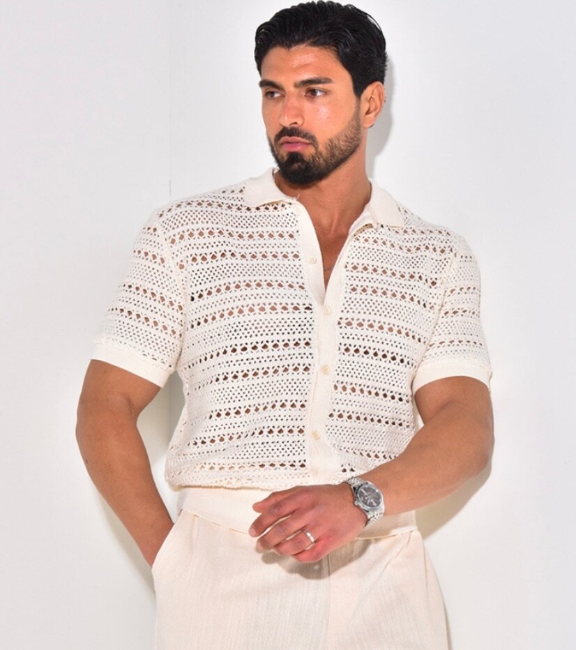 Chemise Crochet Homme Été