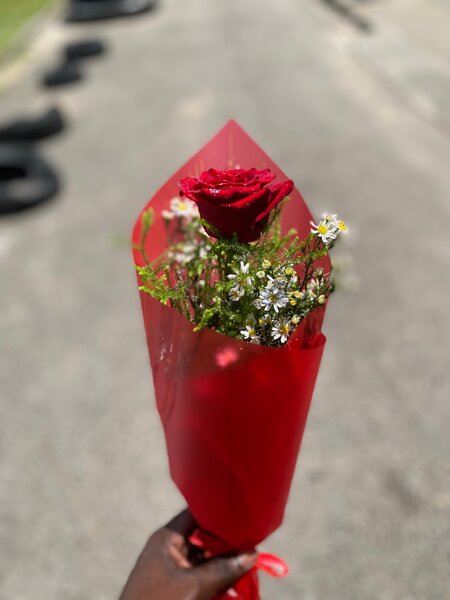 Bouquet de roses rouges