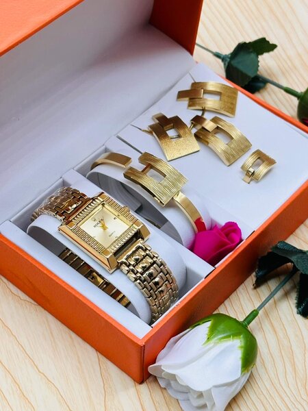 Montre Luxe Homme en Or avec Bracelets