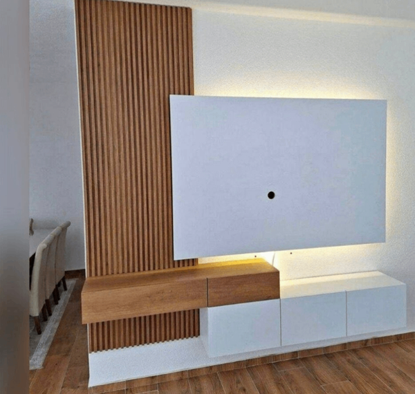 Meuble TV moderne avec éclairage LED