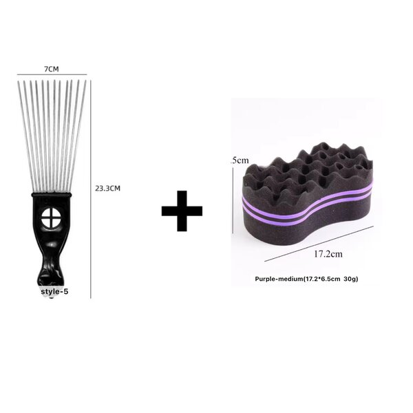 CHIFFON TWIST +PEIGNE AFRO