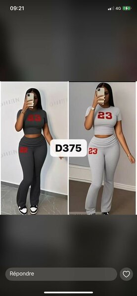 Ensemble de sport femme à numéro