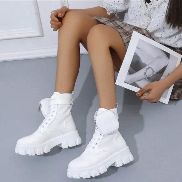 Bottes blanches tendance