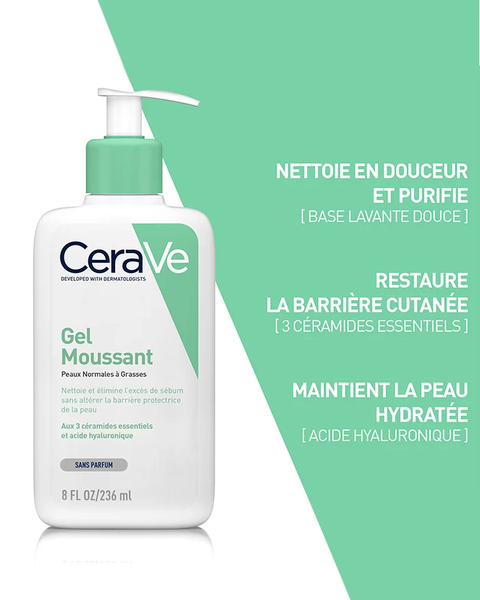 CeraVe Gel Moussant Peaux Grasses