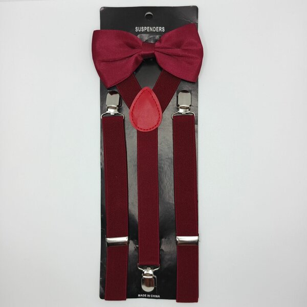 Ensemble bretelles et nœud papillon