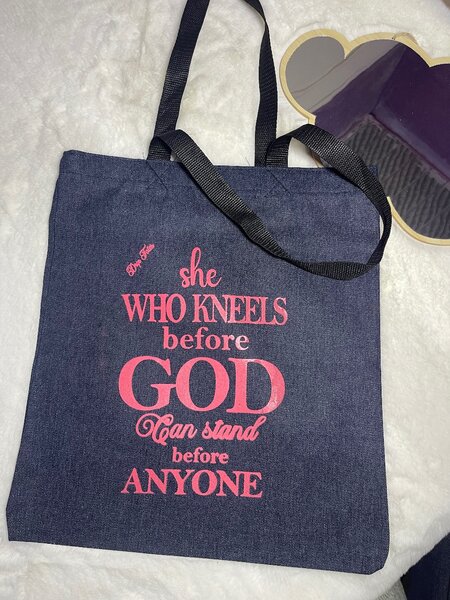Jean tote bag (wholesale deal available @ 10 pieces for 350¢