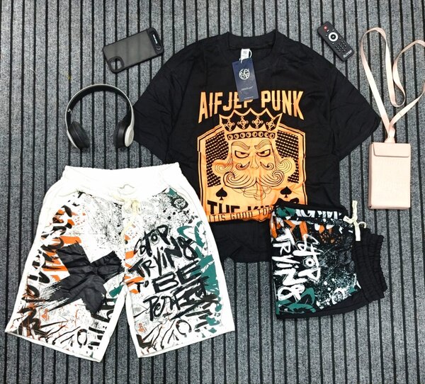 Ensemble T-shirt et Shorts Streetwear