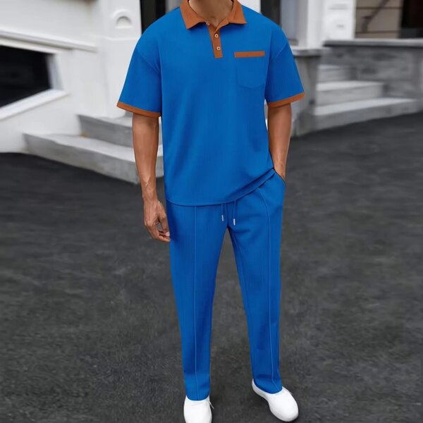 Ensemble décontracté bleu