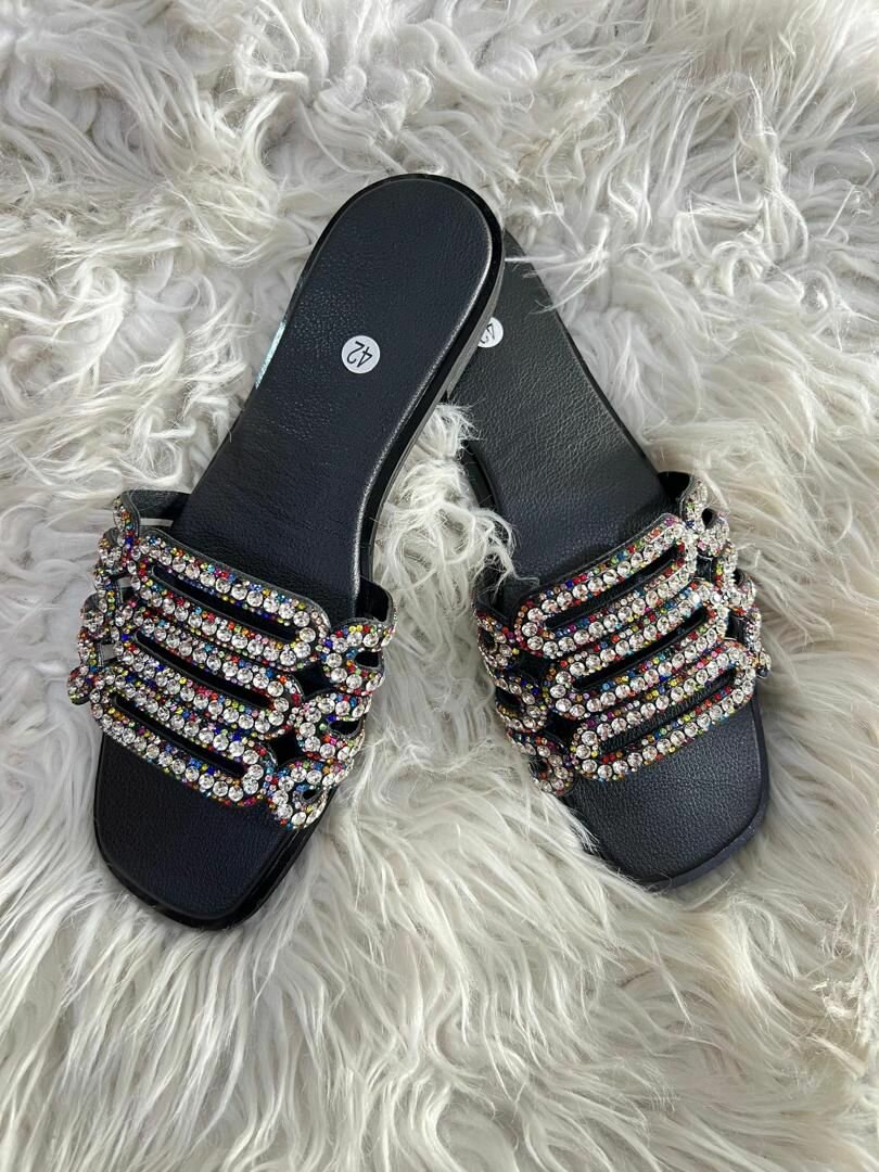 Mules à strass pour femmes