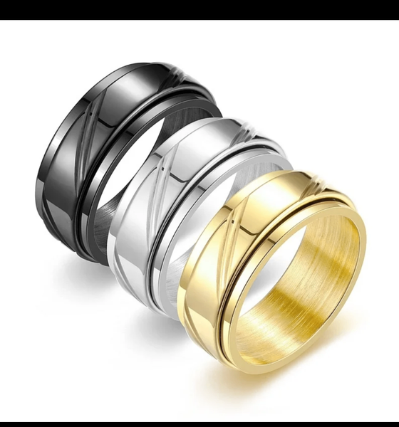 Bague en Acier Inoxydable Élégante