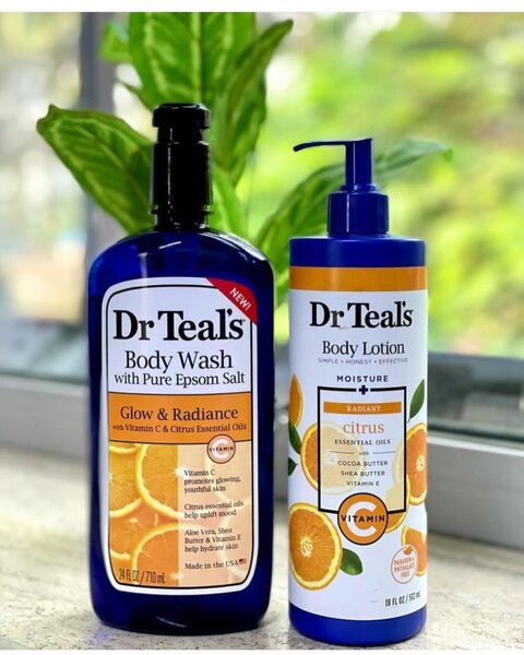 Dr teals : lait , gel douche