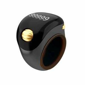 Anneau intelligent noir rechargeable