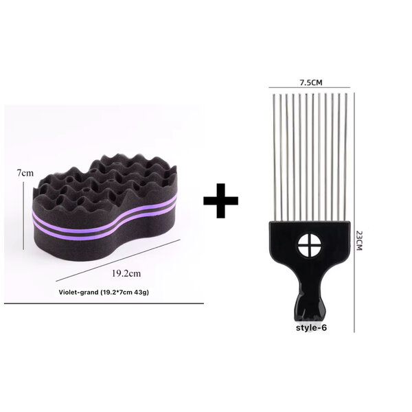 CHIFFON TWIST &PEIGNE AFRO