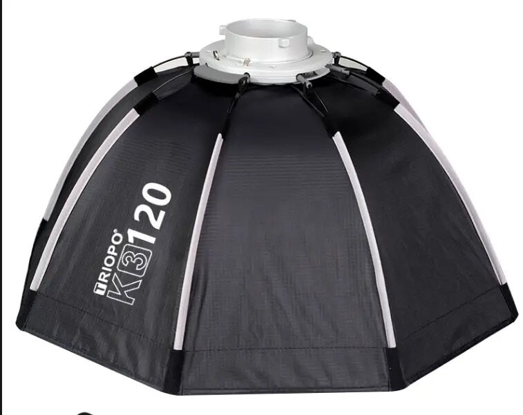 120cm Octagon Bowens mount Softbox  with grid