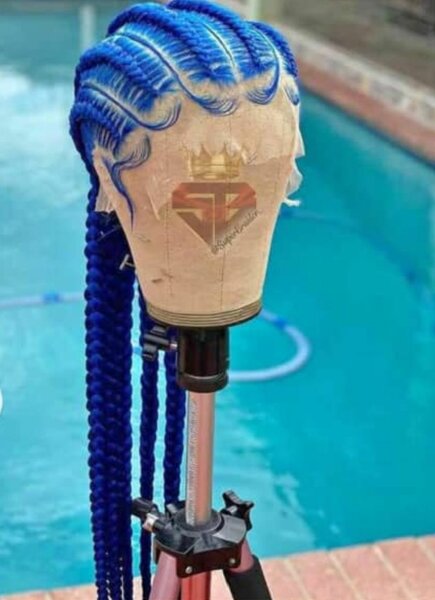 Perruque tressée synthétique