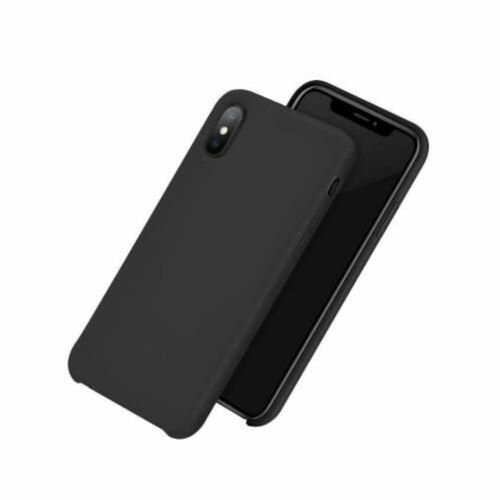 Coque en silicone noir compatible avec iphone X