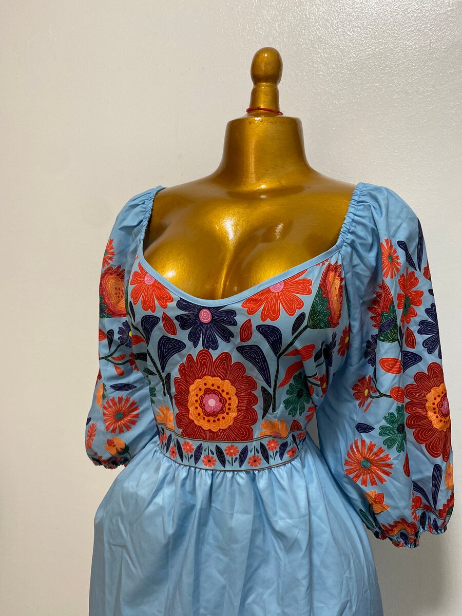Robe Bohème Brodée Femme