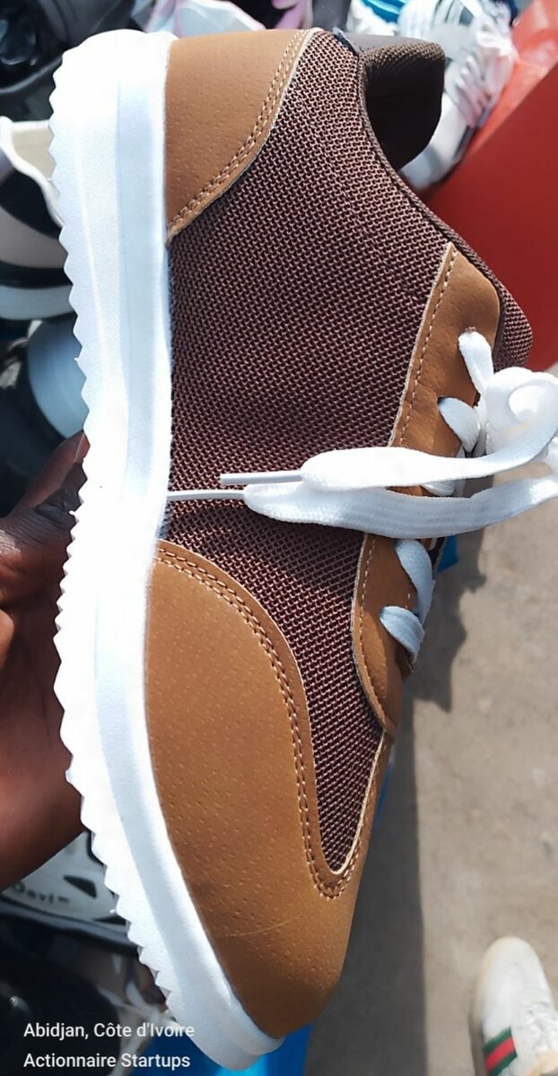 Chaussures de sport marron casual