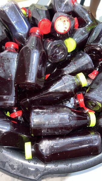 Sobolo and fresh beetroot juic