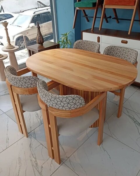 Ensemble table et chaises bois